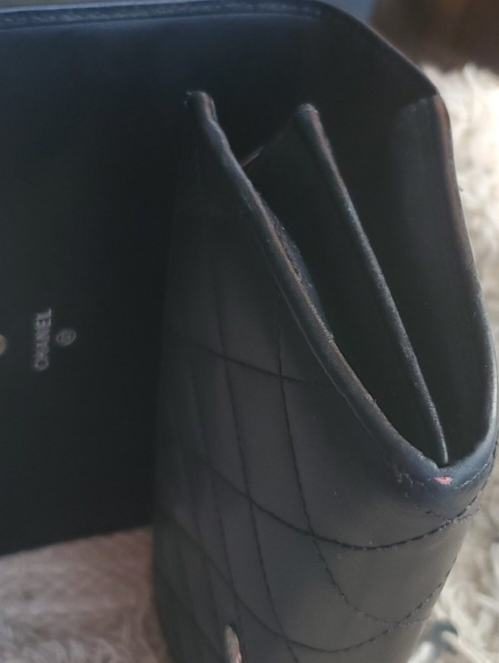 CHANEL Cambon Black Quilted Leather Wallet Clutch - Picture 6 of 13